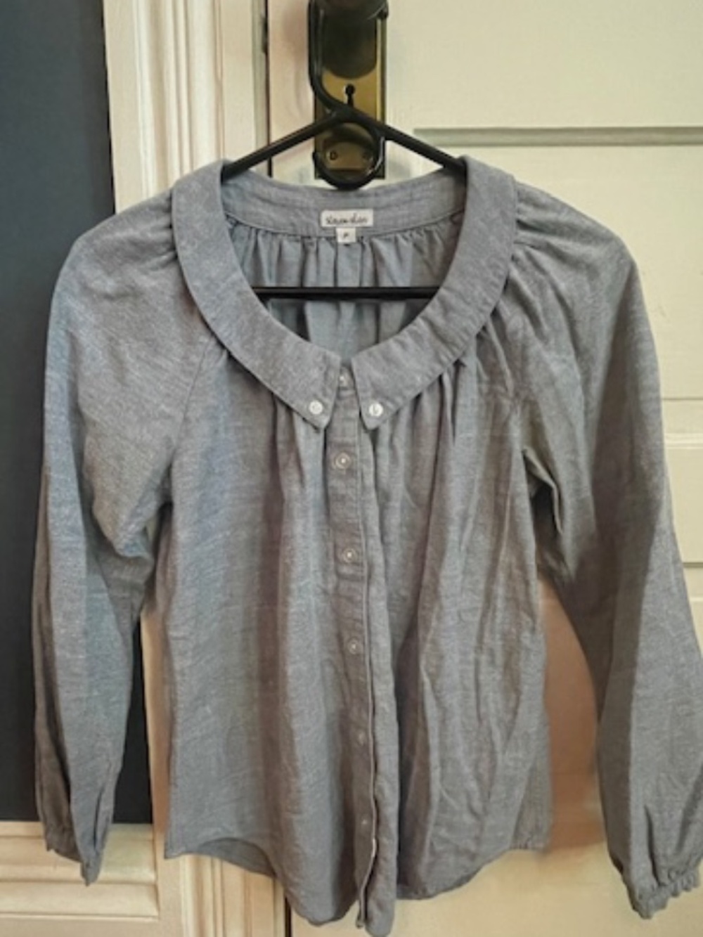 Steven Alan Peter Pan Collar Chambray Shirt